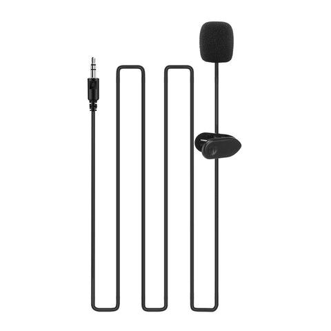 3.5mm Lavalier Microphone Portable Mini Plug Microphone Hands Free Collar Clip Mini Lapel Microphone for Computer Smartphones