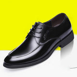 2018 Classic Genuine Men Leather Shoes Black Brown High Quality Official Business Shoes Men Cow Leather Large Size Shoes