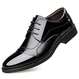 New Arrival Men Dress shoes Lace-Up Luxury Casual Leather shoes Male Flats Wedding shoes Official Business Oxford shoes 02C