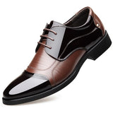 New Arrival Men Dress shoes Lace-Up Luxury Casual Leather shoes Male Flats Wedding shoes Official Business Oxford shoes 02C