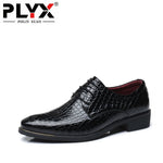 PHLIY XUAN New 2018 Fashion Men dress Shoes Pointed Toe Formal Shoes Leather Men Official Shoes Big Size 38-48