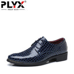 PHLIY XUAN New 2018 Fashion Men dress Shoes Pointed Toe Formal Shoes Leather Men Official Shoes Big Size 38-48